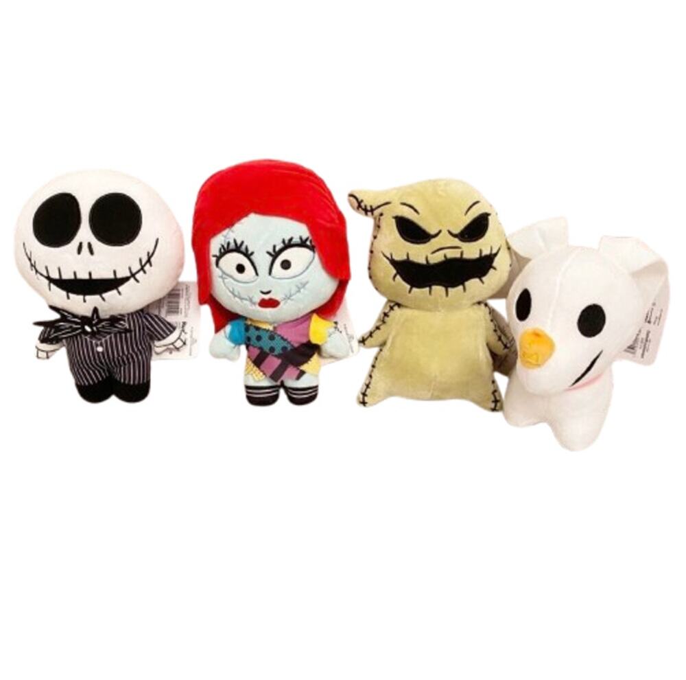 DISNEY Nightmare Before Christmas Jack Sally Oogie Zero Plush Set